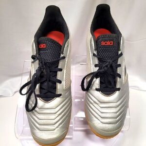 Adidas Silver Sala Indoor Soccer Shoes